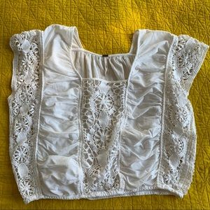 Free People cropped blouse, size L